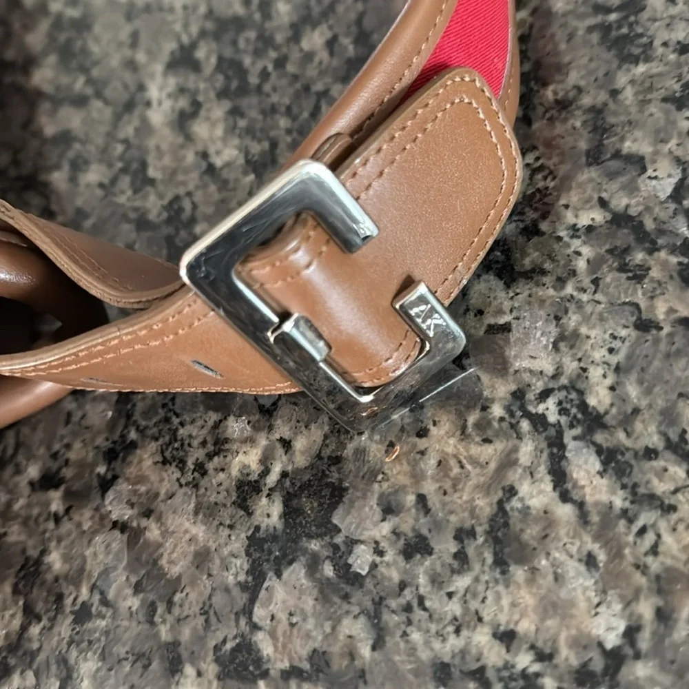 Anne Klein red handbag or shoulder bag EUC